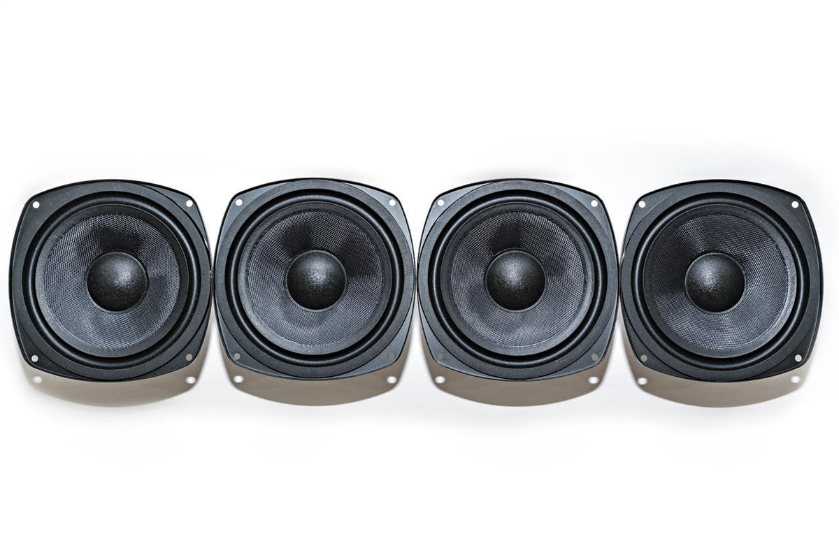 Bavsound Rear Deck Subwoofer Replacement Kit (4 Speakers) BMW E38 7 Series 1995-2001.