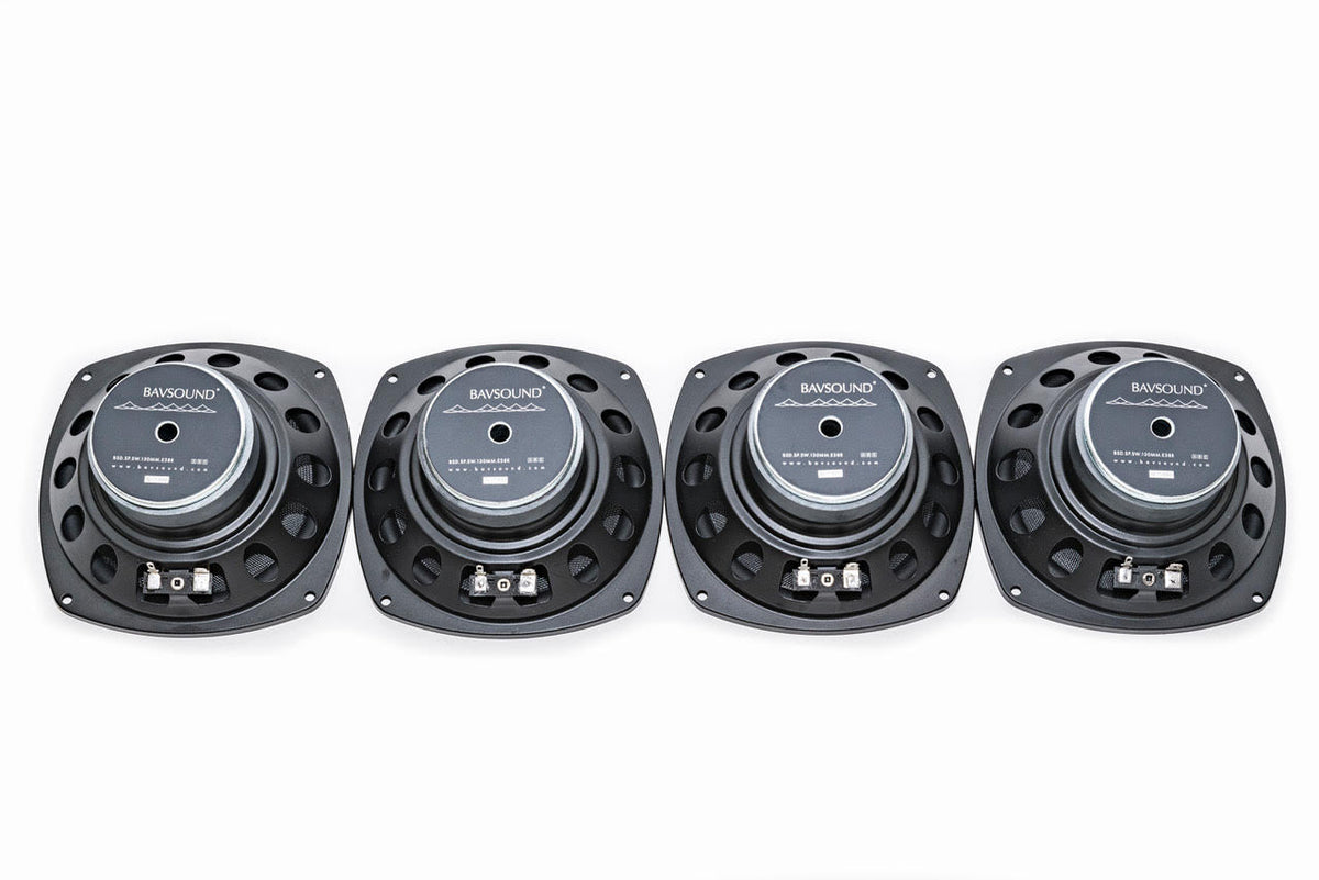 Bavsound Rear Deck Subwoofer Replacement Kit (4 Speakers) BMW E38 7 Series 1995-2001.