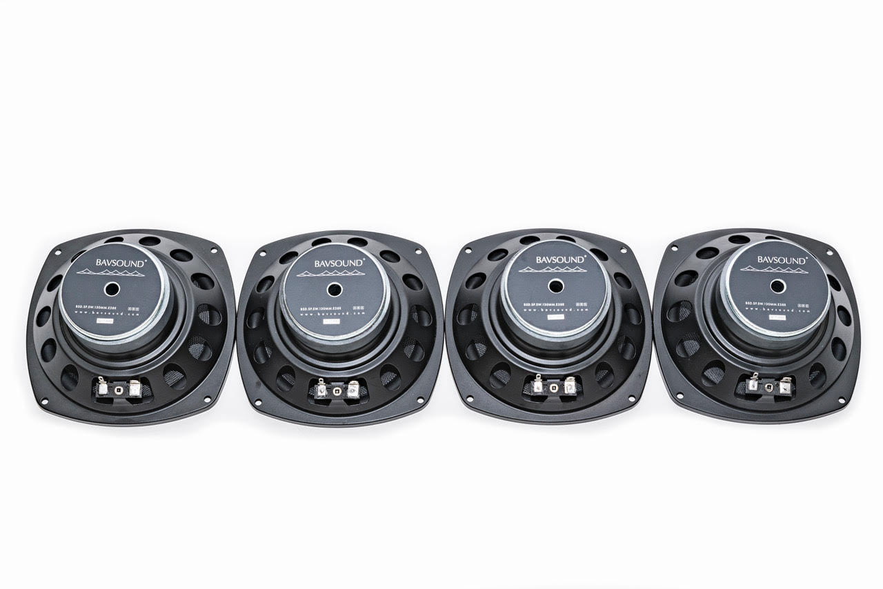 Bavsound Rear Deck Subwoofer Replacement Kit (4 Speakers) BMW E38 7 Series 1995-2001.