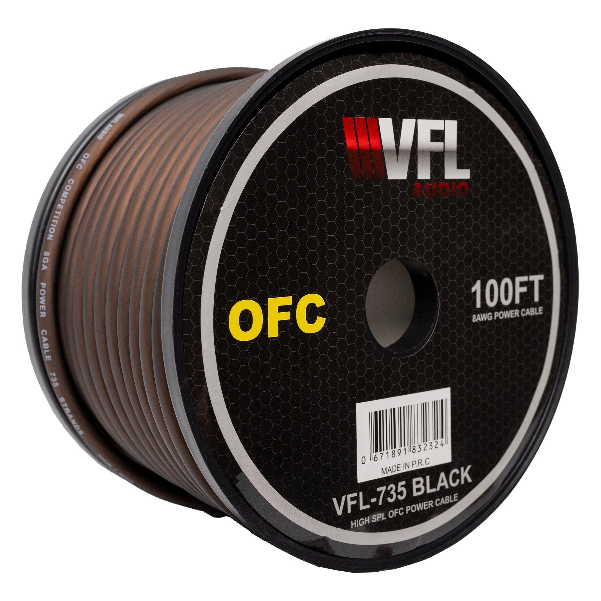 VFL 8 Gauge OFC Wire 100ft Roll - American Bass Audio