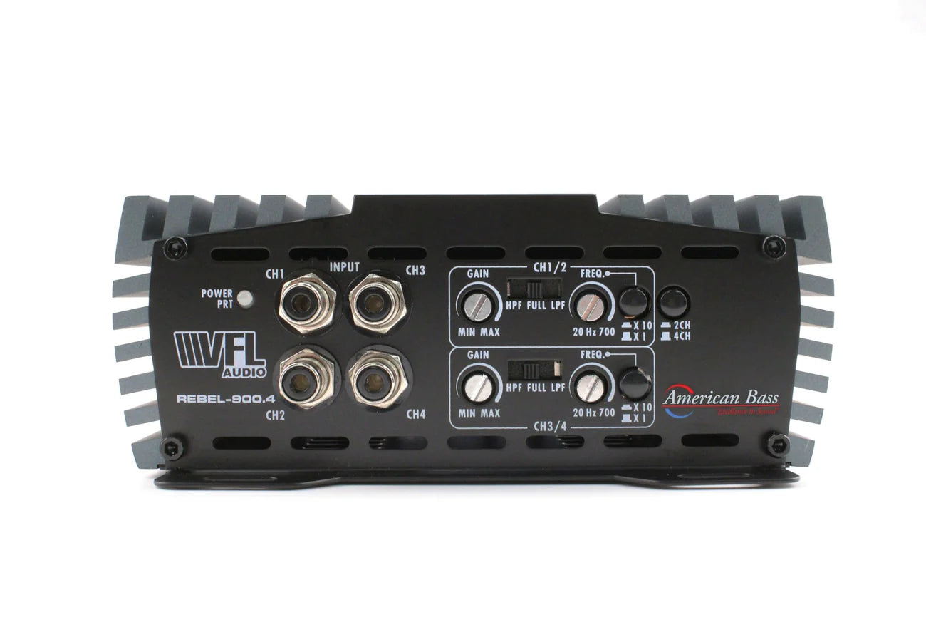 American Bass VFL REBEL 900.4 4 Channel Amplifier – 880W RMS Class D - Audio Sellerz