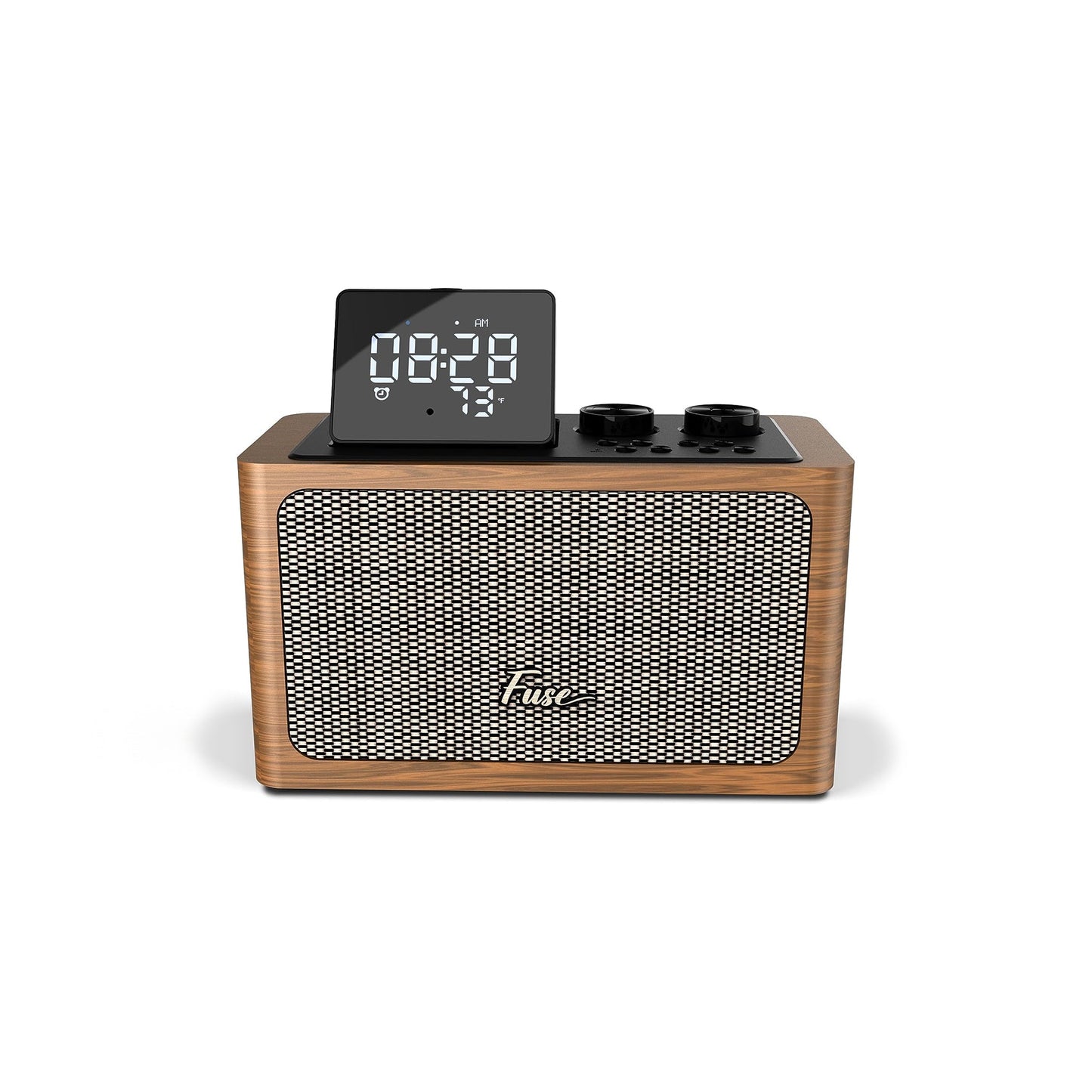 Fuse Zide Vintage Retro Radio with Alarm Clock - Brown - product image 1 - Audio Sellerz